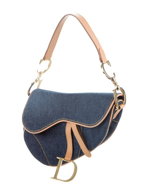 christian dior saddle bag authentic|christian dior denim saddle bag.